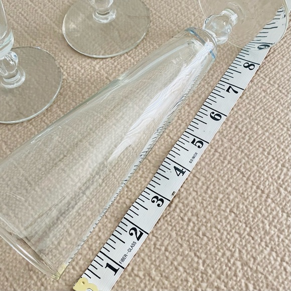 Vintage ‘40’s sling style / Pilsner glasses, set of 3, circa 1945 - Picture 5 of 6